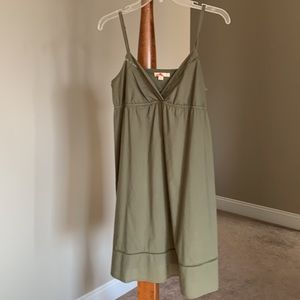 21 Olive Green Sundress Adjustable Straps Medium